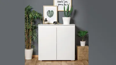 Produktbild von Kommode BLANC 2-türig weiß 80x80 cm