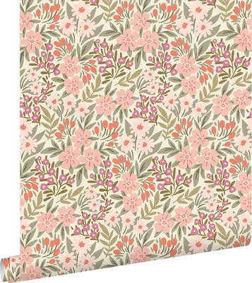 Obrázek produktu pro ESTAhome tapety květy zelená, růžová a fialová 50 x 900 cm
