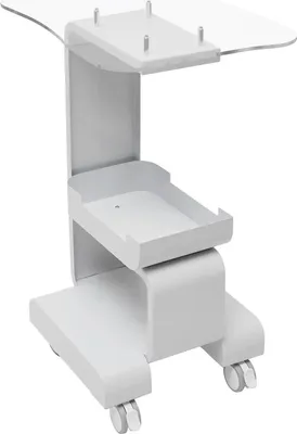 Immagine prodotto di Carrello per cosmetici - Carrello - Telaio in metallo/ferro - Ripiano in vetro - Portata 20 kg - Peso netto 8,7 kg - Montaggio con viti - Bianco