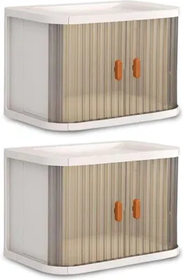 Obrázok produktu pre Sada skladacích kovových úložných boxov, 2 ks, 26,8 x 16,3 x 18,2 cm, 15,8 l