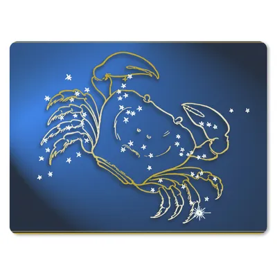 Produktbild von MuchoWow® Mauspad Mousepad Sternzeichen - Krebs - Sterne 23x19 cm - Mousepads - Maus Mat - Pad - Mausunterlage - Schreibtischunterlage - Mauspad