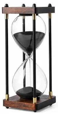 Produktbild von Solidchoice – Vintage-Sanduhr aus Holz, 60 Minuten, dekorativ