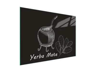 Obrázok produktu pre Krájacia doska Kryt na sporák Multiglass krájacia doska 30x22 cm Yerba Black