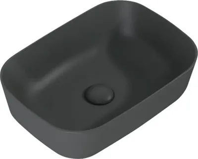 Produktbild von Jungborn Aufsatzwaschbecken NONUS DECEM 455 x 325 mm anthrazit matt