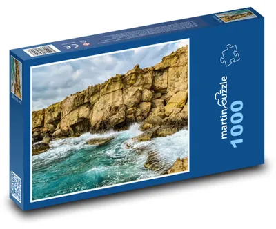 Obrázok produktu pre Puzzle 1000 Rozbúrené pobrežie Cyprus - martinpuzzle