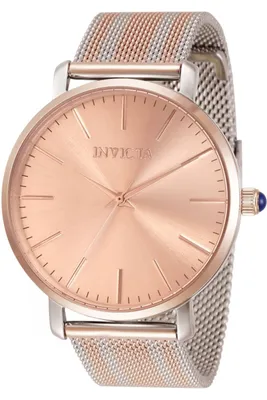 Obrázek produktu pro Invicta Angel 33937 Dámské hodinky - Quartzový strojek - Nerezová ocel s růžově zlatým ciferníkem - 38 mm