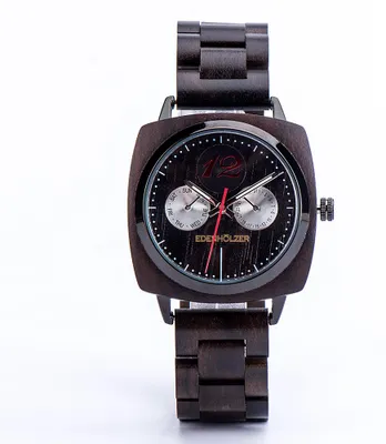 Produktbild von Edenhölzer Holzuhr Herren Armbanduhr Chronograph Cebu Holzarmband ED110-001
