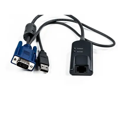 Produktbild von Vertiv Avocent MPUIQ-VMCHS, 0,3556 m, Schwarz, Blau, VGA (D-Sub), USB 2.0, Avocent MergePoint Unity, 91 g