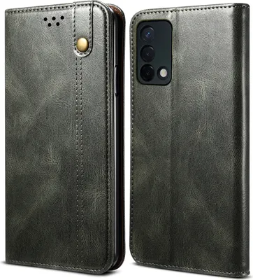 Produktbild von OPPO F19 Hülle, LaimTop Leder Flip Brieftasche Schutzhülle für OPPO F19 / A74 4G Grün