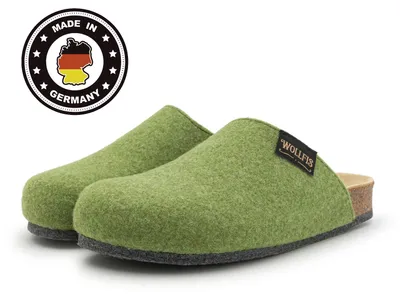 Produktbild von PANTOFFELMANN Bio Filzclog mit Korkfußbett & ABS-Filzsohle Herren Damen Filz Clog Hausschuhe Filzpantoffel lind 37