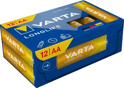 Zdjęcie produktu dla Varta Longlife AA, Jednorazowa bateria, AA, Alkaliczny, 1,5 V, 4 szt., 1,5 V