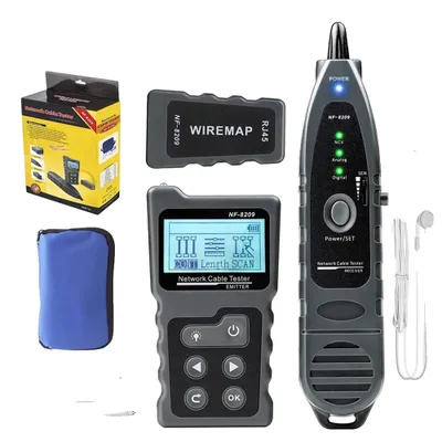 Obrázok produktu pre Tester sieťových káblov, všestranné režimy skenovania, presné meranie dĺžky, NF-8209