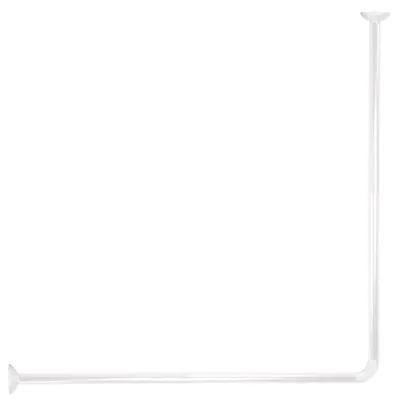 Produktbild von Eckduschstange 80x80cm aluminium - weiss - Tendance