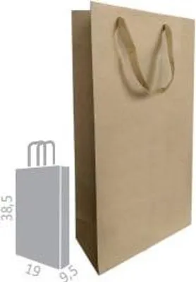 Produktbild von Weintasche für 2 Flaschen 190x95x385 BRAUN