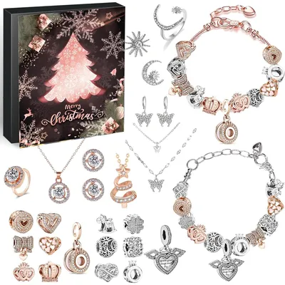 Adventskalender 2026 mit Schmuck und Armband für Mädchen