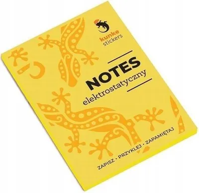 Zdjęcie produktu dla Notes elektrostatyczny żółty 7x9,8cm 100 karteczek