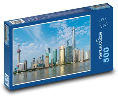 Obrázek produktu pro Puzzle 500 Šanghaj - Panorama města - martinpuzzle
