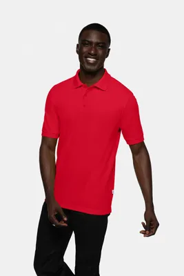 Image de HAKRO® 10008683277082 HAKRO® Herren Polo Shirt PERFORMANCE 816 rot Größe XL