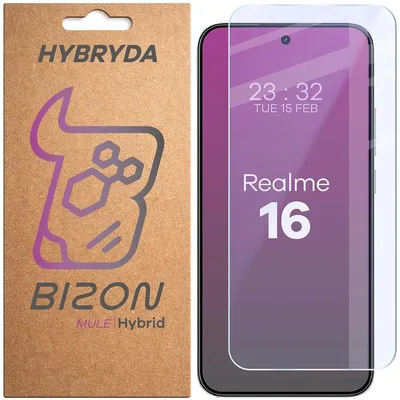 Produktbild von Flexibles Hybridglas für Realme 16 5G, Bizon Hybrid Mule