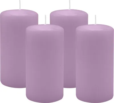 Produktbild von 4er Set Adventskranzkerzen Mittelflieder Ø 60 x 100 mm