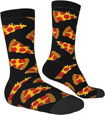 Produktbild von Musthaves - Bunte, Lustige Socken - Pizza Gr. 38-45