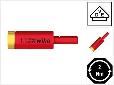 Obrázek produktu pro Wiha 2970, 2 Nm, 10%, 1 kusů, 59 mm, 5,5 mm, 59 g