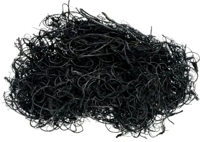 Produktbild von Curly Moos in Schwarz, Gewicht ca. 50g | Deko-Moos