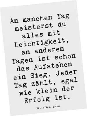 Produktbild von Mr. & Mrs. Panda Postkarte Spruch Leichtigkeit im Alltag - Weiß - Geschenk, Gefühl, Freiheit, Ansichtskarte, Gefühle, Grußkarte, besondere Momente, Zitat, inspirierend