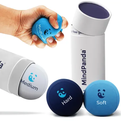 Imagen del producto de Pelota antistrés para fortalecer la fuerza de agarre | Diferentes niveles de resistencia para terapia de manos y dedos