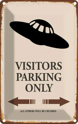 Immagine prodotto di vianmo Insegna di latta 18x12 cm Visitors Parking only all others
