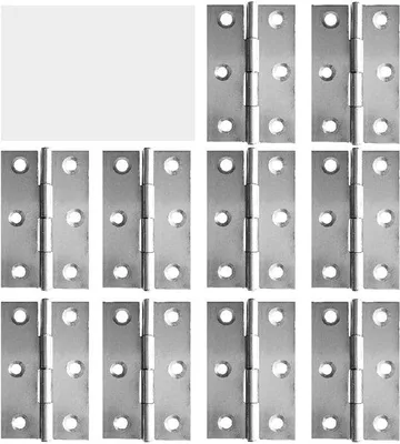 Produktbild von 10 Stück Hüteisen Möbelbeschläge Türscharniere Lang 55 mm x 34 mm