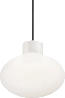 Zdjęcie produktu dla Clio Lampa wisząca nowoczesna aluminiowa biała 1 światło E27