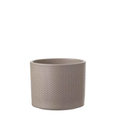 Immagine prodotto di Mica Decorations Contenitore in Vetroceramica con motivo PALU a puntini 17 cm, marrone