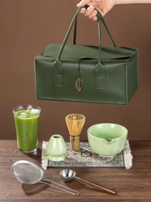 Produktbild von Premium 7-teilige Matcha-Set mit Bambusbesen