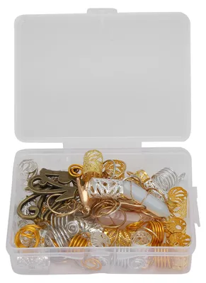 Produktbild von Bartperlen, Legierung, poliert, exquisit, Retro, auffällig, schön, praktisch, DIY-Haar für Anhänger, Armbänder, Schmuck