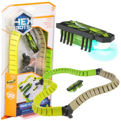 Obrázok produktu pre Hexbots Hexbug Nano Flash – zelený robot v podobe švába + štartovacia sada s dráhou