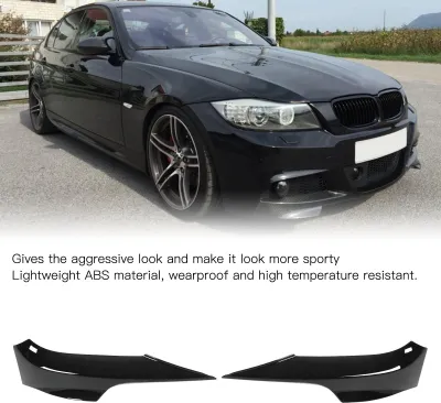 Obrázek produktu pro Přední nárazník, rohové spoilery, splitter, spodní ochranný kryt pro 3er E92 M Sport Coupe 2006–2010, lesklá černá