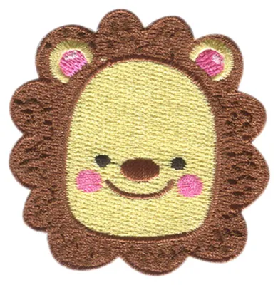Obrázek produktu pro Zvíře s hlavou lva - nášivka, nažehlovací, nášivky, nášivky, k nažehlení, velikost: 5,8 x 5,8 cm
