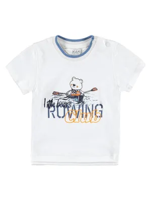 Produktbild von Weißes Jungen-T-Shirt mit Kanz-Aufdruck