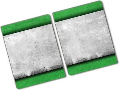 Produktbild von Tulup Glas Herdabdeckplatte - 2x40x52 cm - Glaskeramikkochfeld-Abdeckung Spritzschutz Glasabdeckplatte Kochplattenabdeckung und Schneidebrett - Zweiteilig - Kunst: modern & klassisch - Grüne Wand - Grün