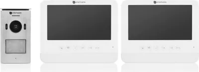 Produktbild von Smartwares Video-Gegensprechanlage 2 Wohnungen 18,5x15,2x1,5 cm Weiß