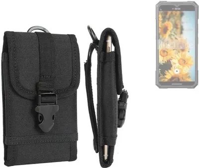 Produktbild von K-S-Trade Holster Handy Hülle kompatibel mit Cubot KingKong X Holster Handytasche Gürtel Tasche Schutz Hülle Robust Outdoor schwarz