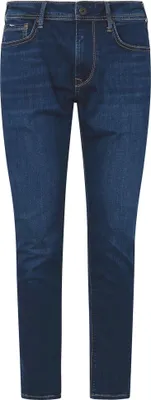 Immagine prodotto di Pepe Jeans Uomo - Stanley, vestibilità regolare, gamba affusolata, denim, lunghezza 32 blu 31W/32L