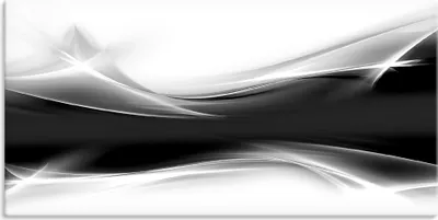 Produktbild von ARTland Leinwandbild Kreatives Element Schwarz - Weiß Größe: 150x75 cm
