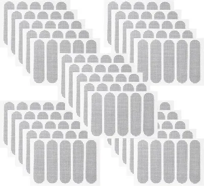 Image de Kit de réparation pour moustiquaires autocollantes - 125 pièces pour fenêtres et portes