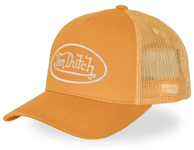 Produktbild von Von Dutch Trucker Mesh Snapback Cap - OVAL PATCH orange