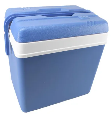 Produktbild von Kühlcontainer in blau 24L aus Kunststoff Kühlbox mit Tragegriff