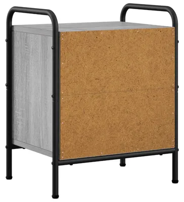 Zdjęcie produktu dla Nocny stolik Sonoma Grey, 40 x 30 x 50 cm, płyta wiórowa
