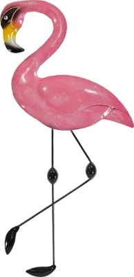 Produktbild von Wanddeko Flamingo Metall Deko Vogel Ziervogel Bild Kranich Figur Skulptur Hänger