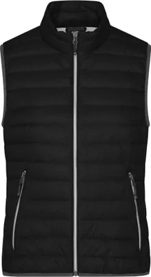 Produktbild von Leichte Daunenweste im klassischen Design black/silver, Gr. S